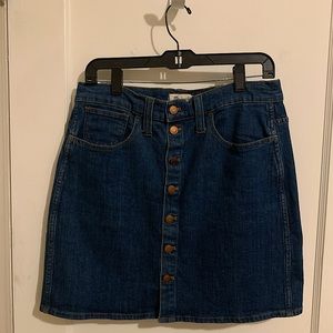 Madewell denim skirt